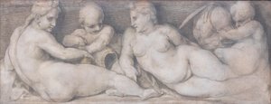 Scène avec des figures dans le style classique
