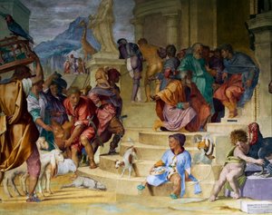 Le Triomphe de César par Andrea del Sarto et Alessandro Allori (1520) Villa Médicis Poggio a Caiano - Andrea del Sarto