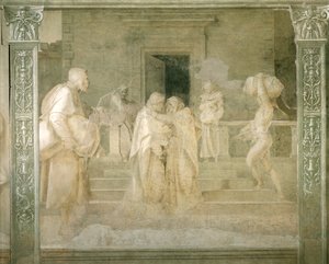 Visite de la Vierge à Élisabeth (détail) - Andrea del Sarto