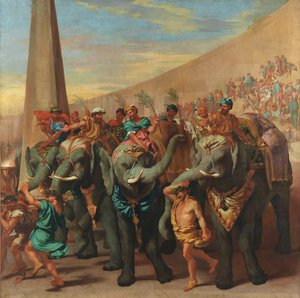 Éléphants dans un cirque - Andrea di Leone