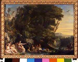 Diane et Actéon. Peinture par Andrea Appiani (1754-1817) Milan