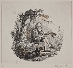 Mendiant sous un saule - Andreas Flinch