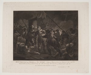 Le roi Christian IV sur le navire Trefoldigheden lors de la bataille navale de Femern