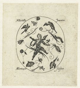 Ovale avec putto entouré d
