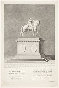 Statue équestre de Frederik V sur la place du château d