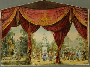 Esquisse pour le rideau du Théâtre Impérial à Saint-Pétersbourg, années 1830