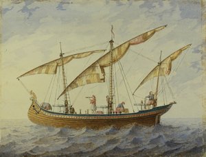 Décor de scène pour le ballet Corsaire par A. Adam, 1863