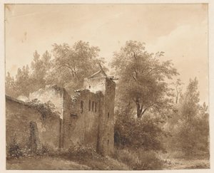 Ruine dans un paysage - Andreas Schelfhout