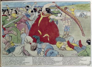 La servante battant les novgorodiens