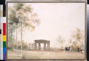 Gateway to the Park in Tsarskoye Selo - Andrei Yefimovich Martynov