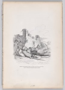 Quand il dormait au soleil... de Scènes de la vie privée et publique..., ca. 1837-47 - Andrew Best Leloir