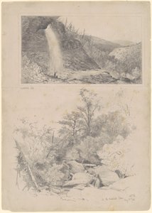 Chute de Kaatskill; et Dans le Clove de Kaatskill