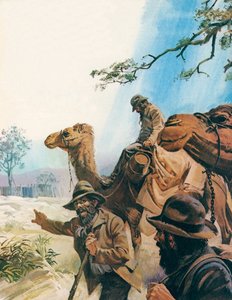Burke et Wills (lithographie couleur)