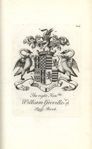 Blason et crête du très honorable William Greville, 7e Baron Brooke - Andrew Johnston