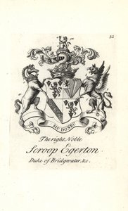 Armoiries et blason du très noble Scroop Egerton