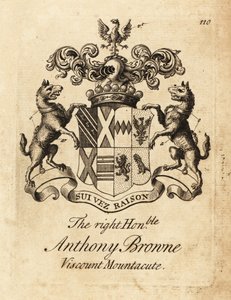 Blason du très honorable Anthony Browne, vicomte Mountacute ou vicomte Montagu
