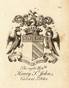 Blason du très honorable Henry St