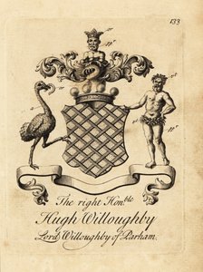 Blason du très honorable Hugh Willoughby, Lord Willoughby de Parham