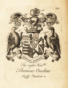 Blason du très honorable Thomas Onslow, Lord Onslow, 2e baron Onslow - Andrew Johnston