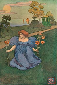 Un panneau décoratif par Kay Womrath, c1899