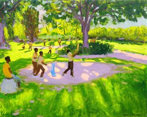 Pratique de cricket, Jardins botaniques, Dominique, Grenadines, Antilles