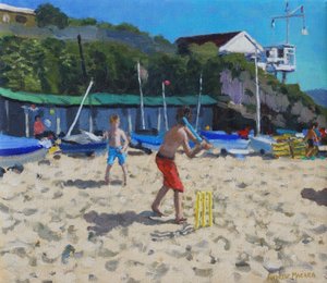 Cricket et piquets jaunes, Abersoch