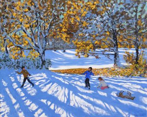 Première neige, parc Allestree, 2017