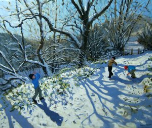 Bataille de boules de neige, Derbyshire