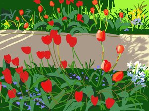 Tulipes et coccinelles, 2017