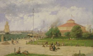 Port de New York et Castle Garden, 1885 - Andrew Melrose