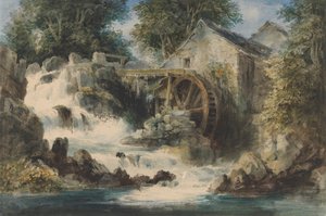 Un moulin à eau - Andrew Nicholl