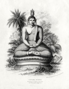 Cotoma Bouddha, vénéré à Ceylan, Siam, Chine, 19e siècle - Andrew Thom