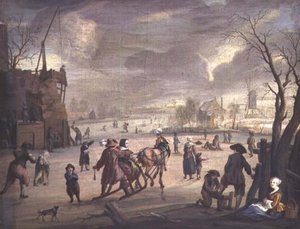 Scène de patinage