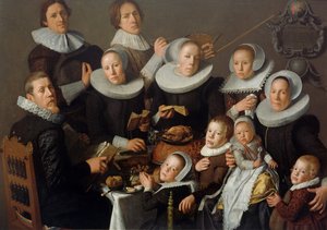 Portrait du peintre Andries van Bochoven et de sa famille, 1629