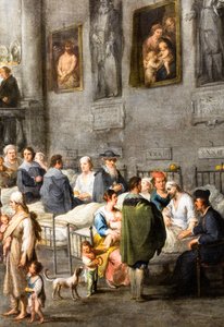 Assistance aux malades, vers 1640 (huile sur toile) - Andries van & Wael Cornelis de (1592 1667) Eertvelt