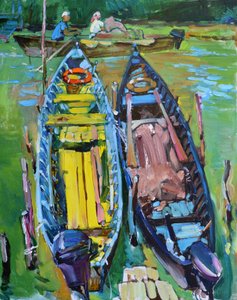 Bateaux de la rivière Peaceful - Andrii Kutsachenko