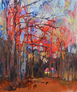 Sentier menant au chalet de la Forêt Rouge - Andrii Kutsachenko