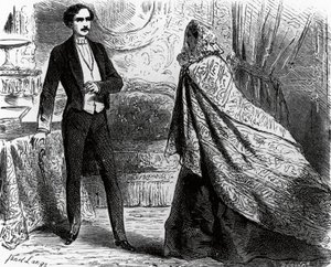 Illustration pour Le Comte de Monte-Cristo, roman de Alexandre Dumas (1802-1870) et Auguste Maquet (1813-1888), gravure d