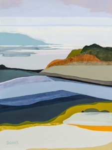 Paysage côtier abstrait