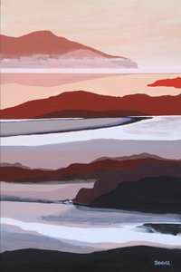 Paysage abstrait en couches
