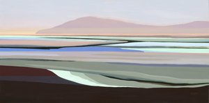 Paysage abstrait aux tons discrets
