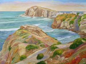 Ville à flanc de falaise en Méditerranée