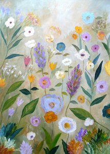 Jardin fleuri fantaisiste