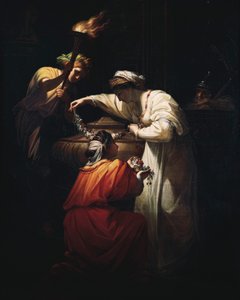 Cléopâtre décorant la tombe de Marc Antoine - Angelica Kauffmann
