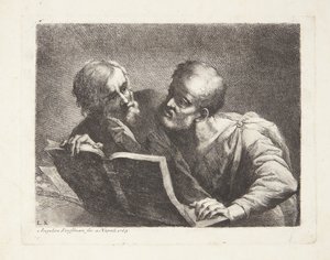Les deux vieux étudiants - Angelica Kauffmann
