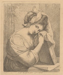 Jeune femme en contemplation - Angelica Kauffmann