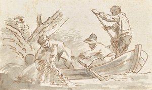 Pêcheurs ramenant les filets