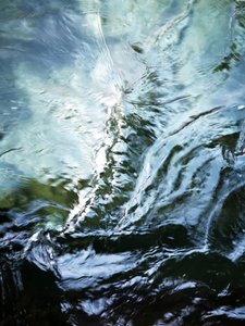 Mouvement fluide bleu-vert - Angelo Cerantola