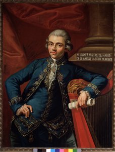Portrait du compositeur et harpiste allemand Philip Joseph Hinner (1754-après 1805)