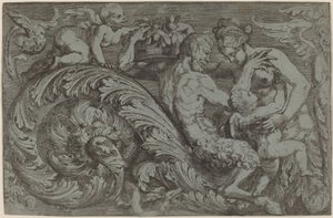 Panneau décoratif avec figures mythologiques - Angelo Falconetto